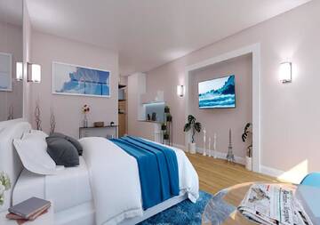 Апартаменты с видом на море в Отеле Hotel Orbi City Suite